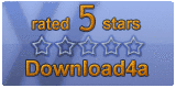 5 stars award by Download4a.com.