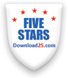 5 stars award by Download 25.
