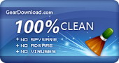 100% Clean award by geardownload.com